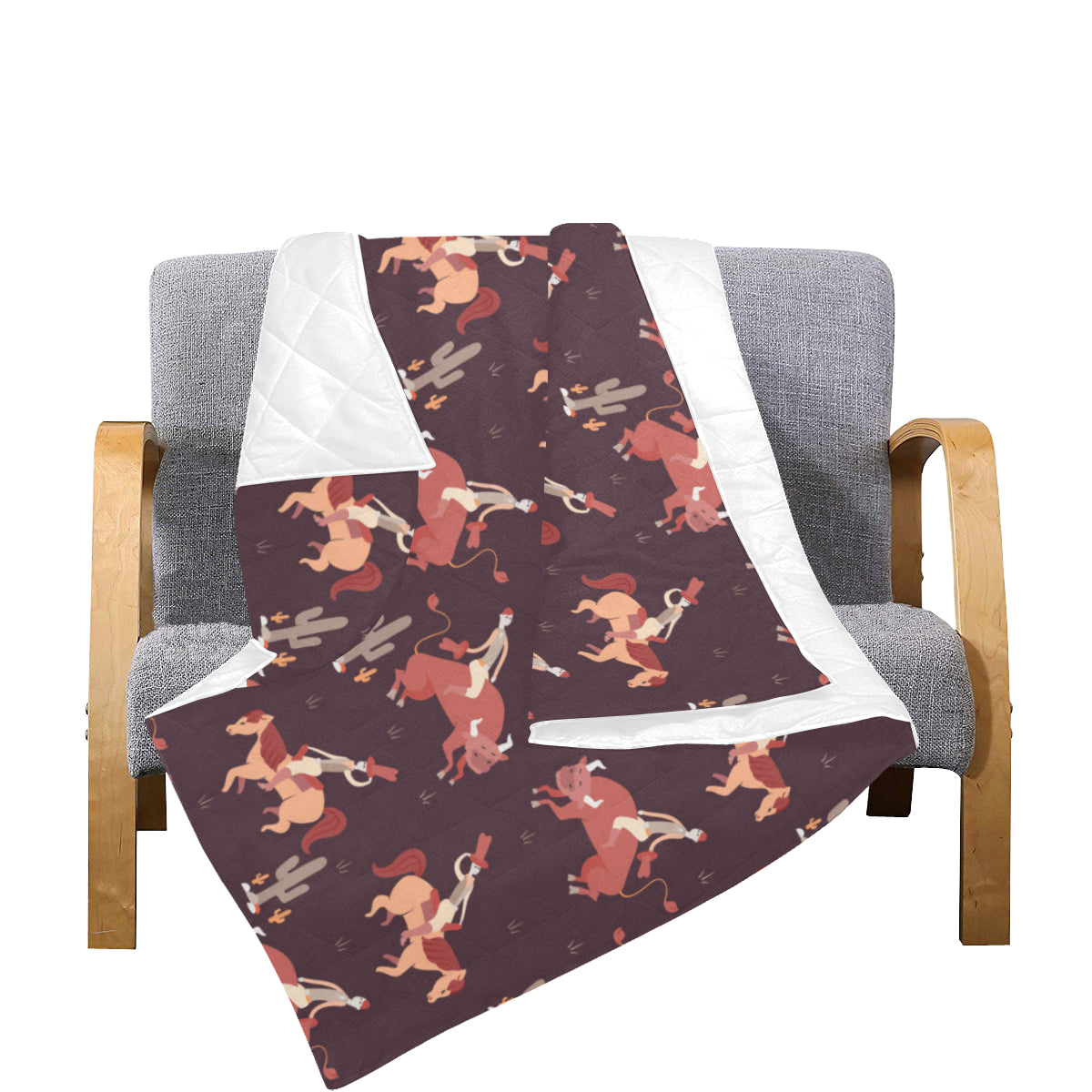 Rodeo Pattern Print Design A01 Premium Quilt