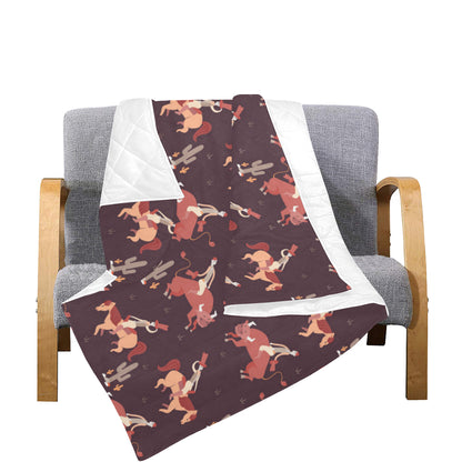 Rodeo Pattern Print Design A01 Premium Quilt