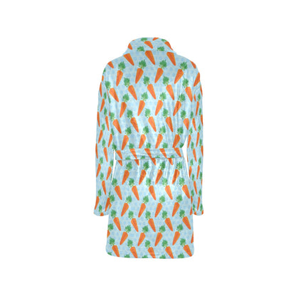 Carrot Pattern Print Design 01 Women's Fleece Robe