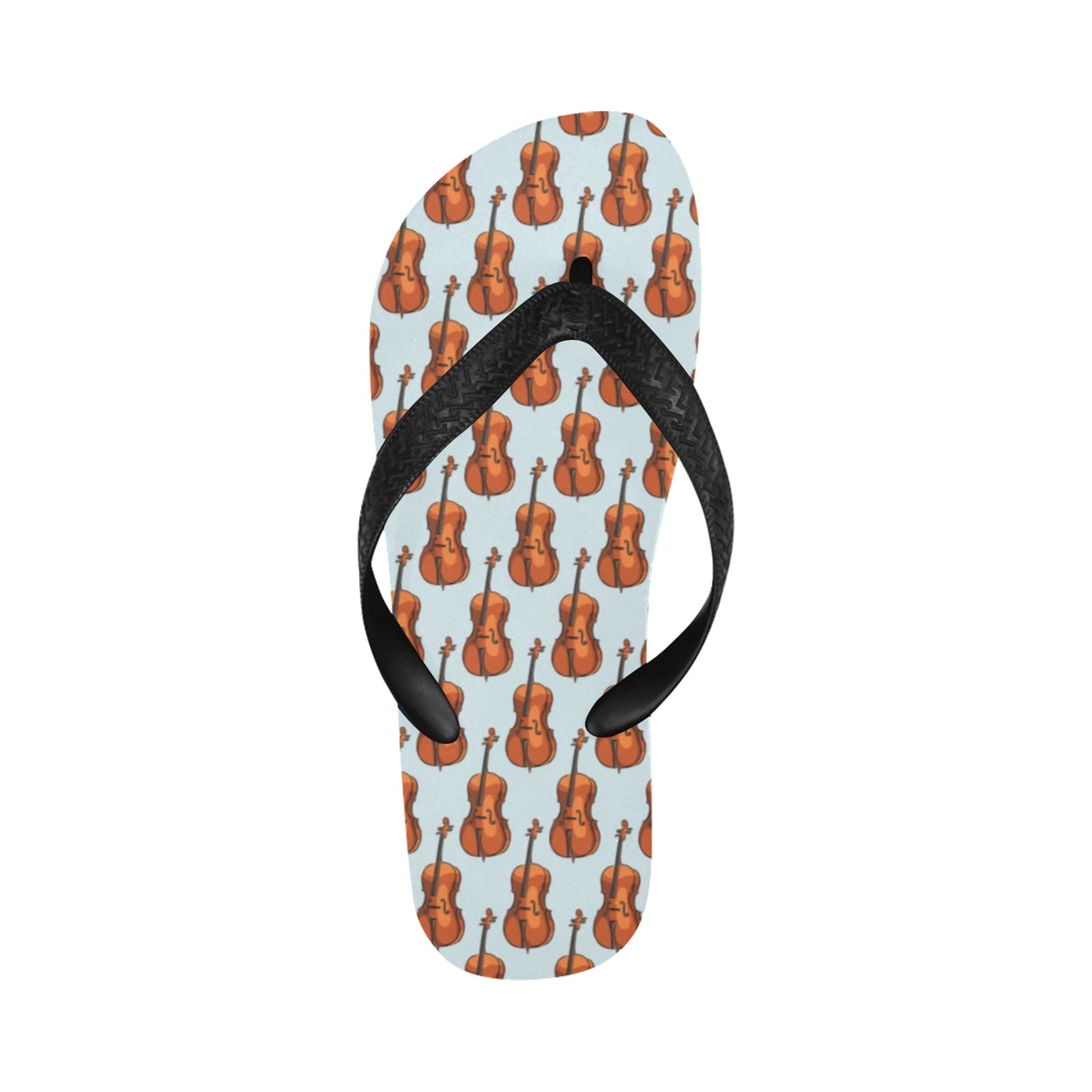 Violin Print Design LKS406 Flip Flops