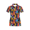 Jazz Pattern Print Design 03 Women's Polo Shirt