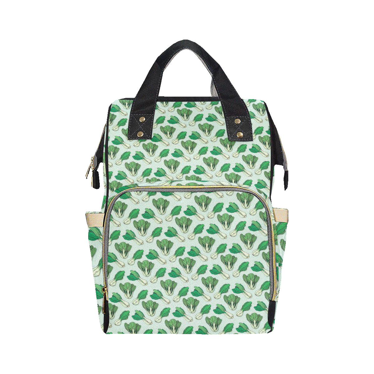 Bok Choy Pattern Print Design 01 Diaper Bag Backpack