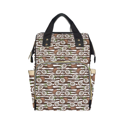 Coconut Pattern Print Design CN04 Diaper Bag Backpack
