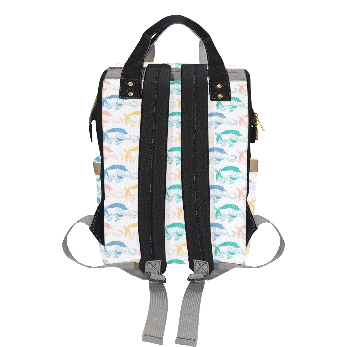 Armadillo Pattern Print Design 05 Diaper Bag Backpack