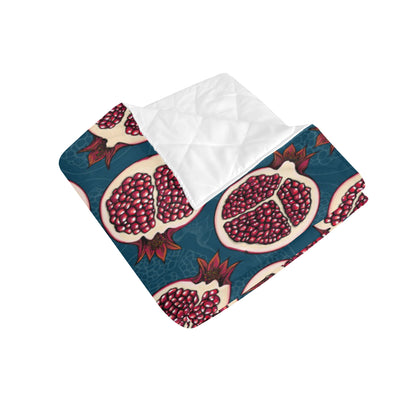 Pomegranate Pattern Print Design PG02 Premium Quilt