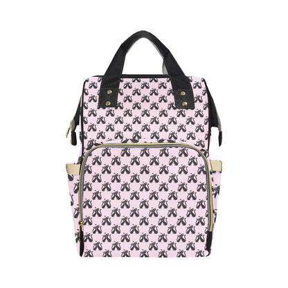 Black Cat Pattern Print Design 01 Diaper Bag Backpack
