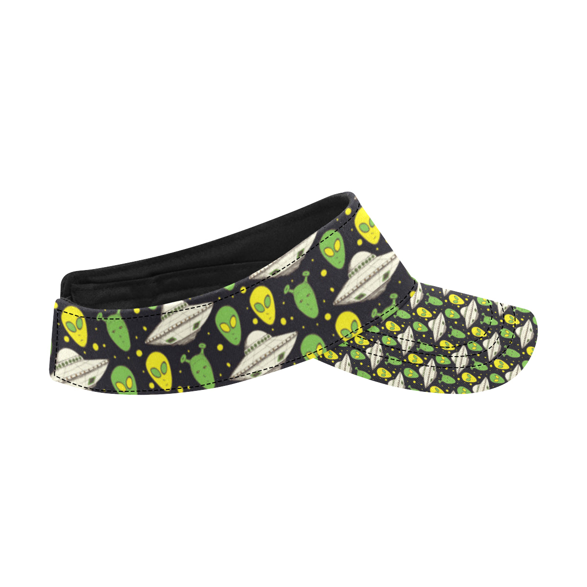 Alien UFO Pattern Unisex Sun Visor