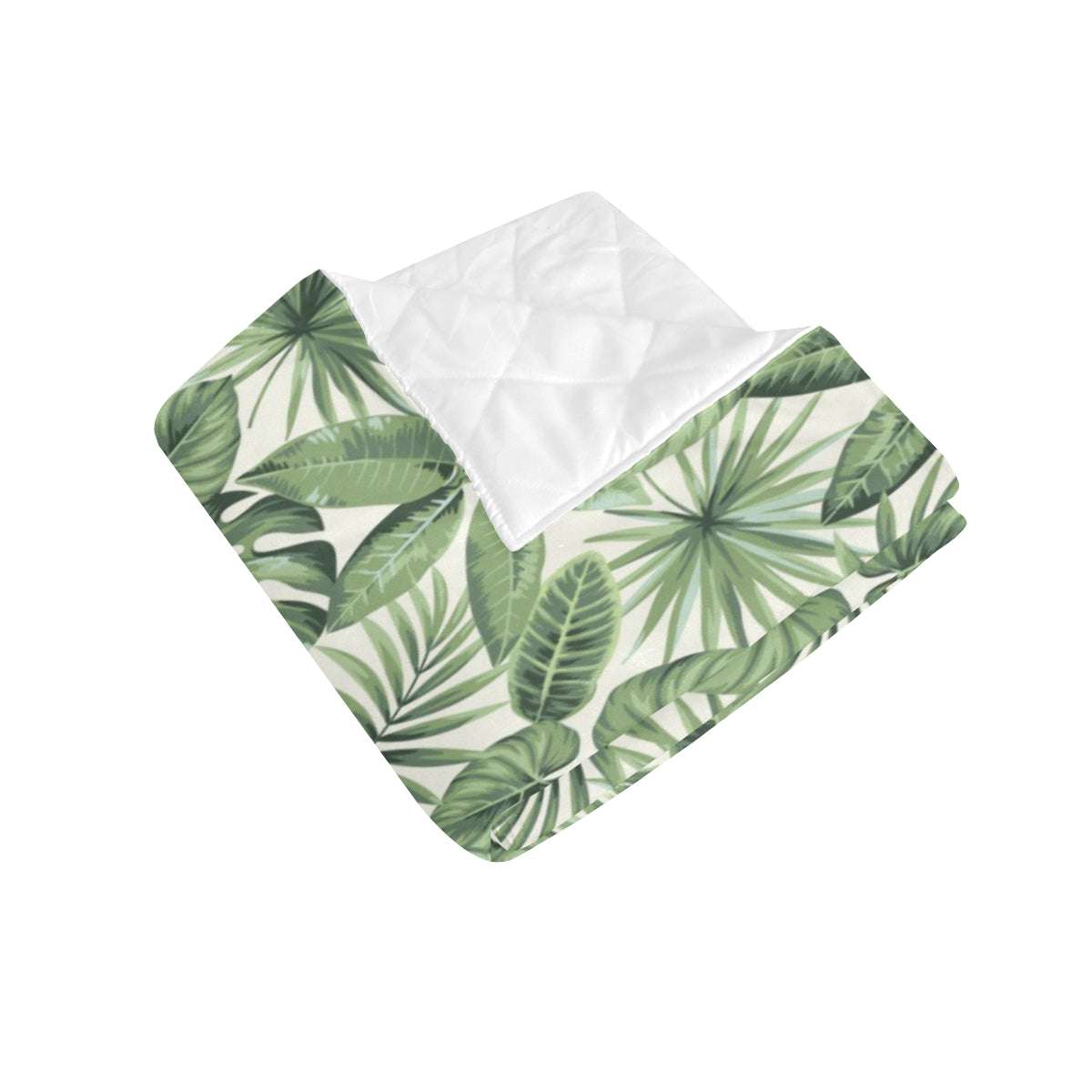 Palm Leaves Pattern Print Design PL014 Premium Quilt