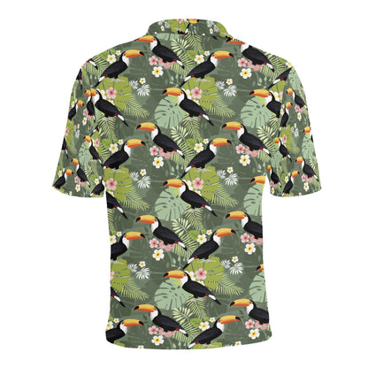 Toucan Print Design LKS304 Men Polo Shirt