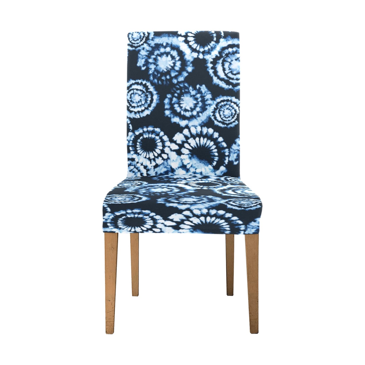 Tie Dye Dark Blue Print Design LKS306 Dining Chair Slipcover