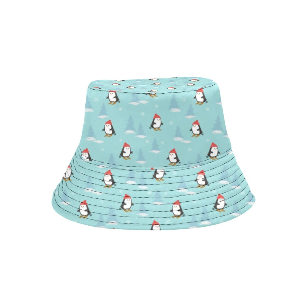 Ski Penguin Print Design LKS304 Unisex Bucket Hat