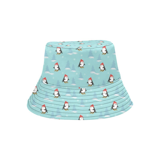 Ski Penguin Print Design LKS304 Unisex Bucket Hat