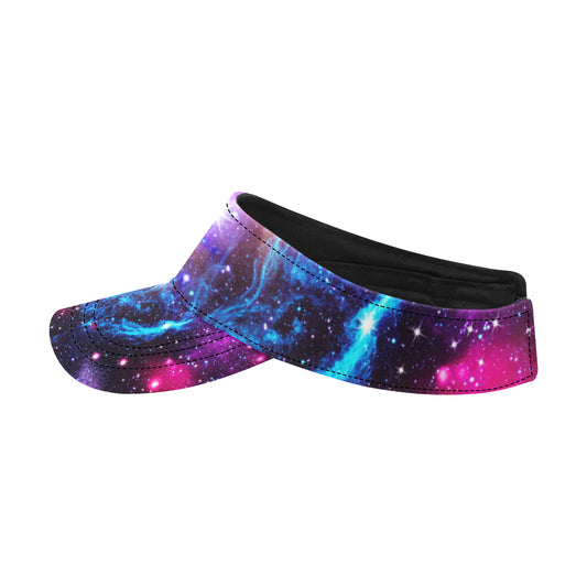 Galaxy Night Purple Space Print Unisex Sun Visor