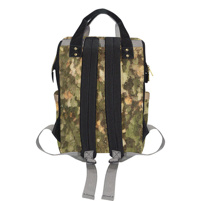 Camo Realistic Tree Texture Print Diaper Bag Backpack