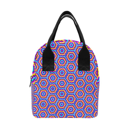 Optical illusion Techno Movement Insulated Lunch Bag