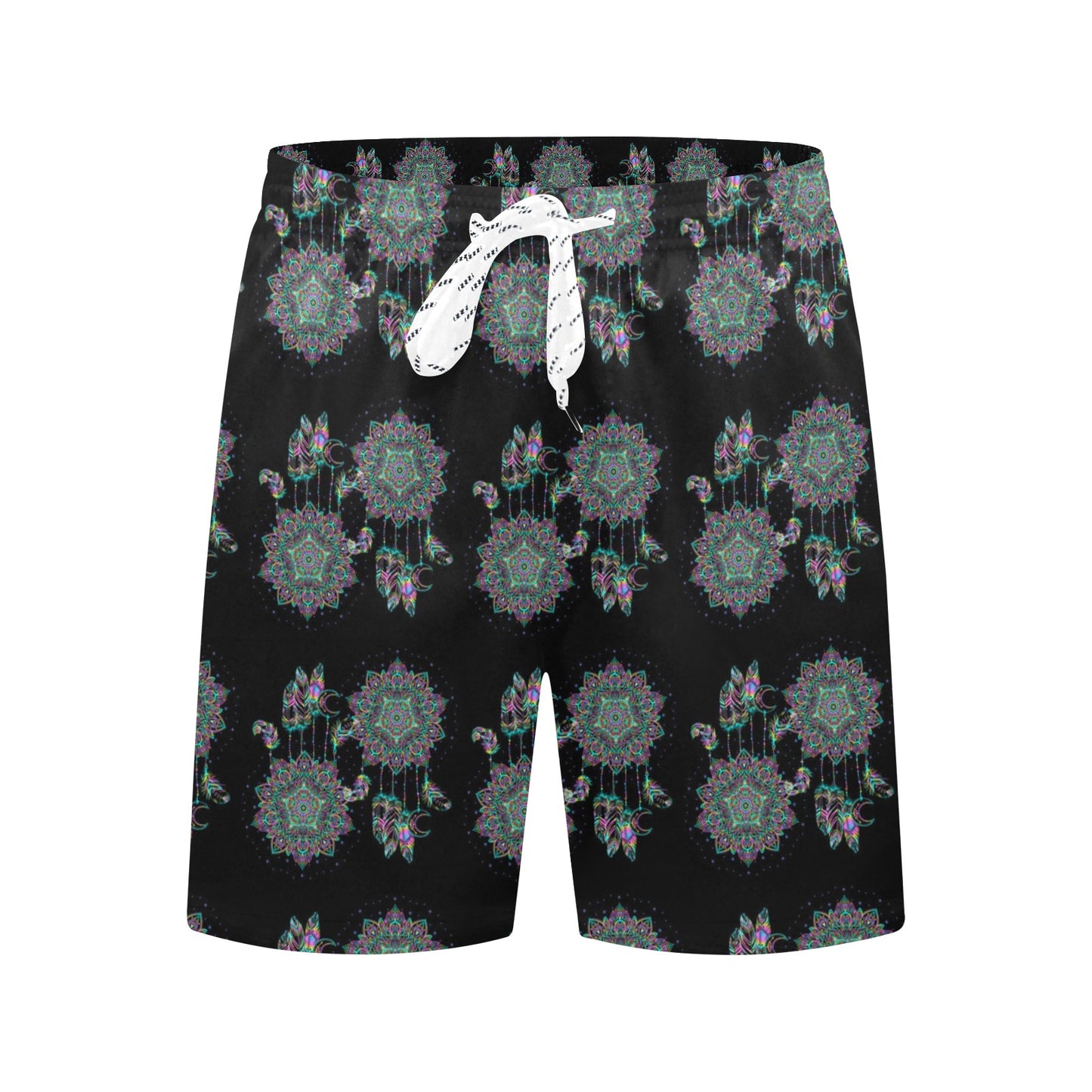 Dream Catcher Colorful Hand Draw Men's Swim Trunks Beach Shorts