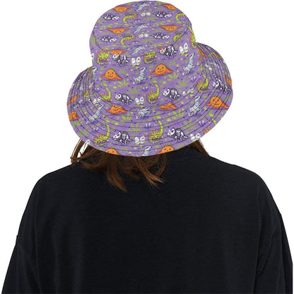 Zombie Dinosaur Print Design LKS302 Unisex Bucket Hat