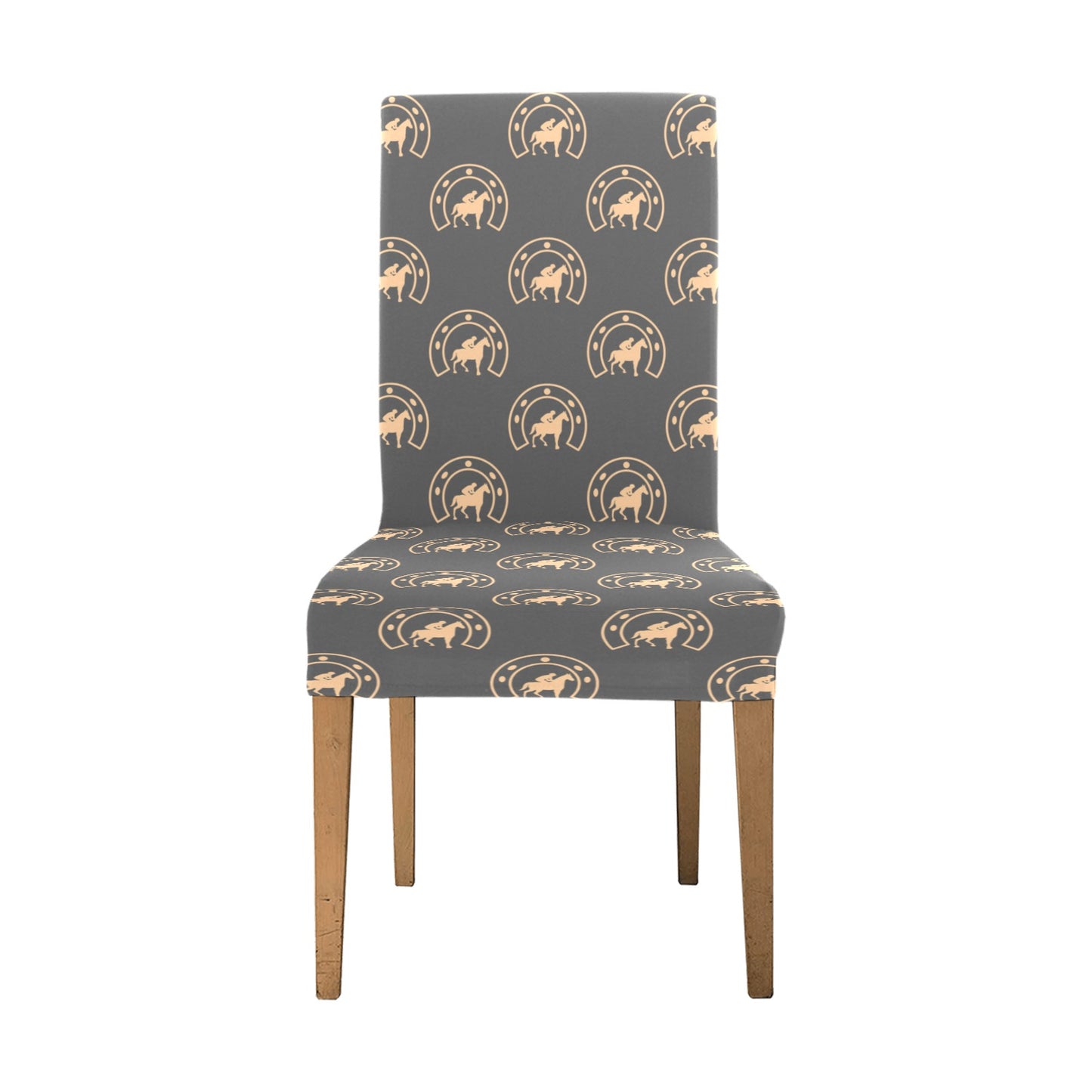 Horseshoe Print Design LKS306 Dining Chair Slipcover