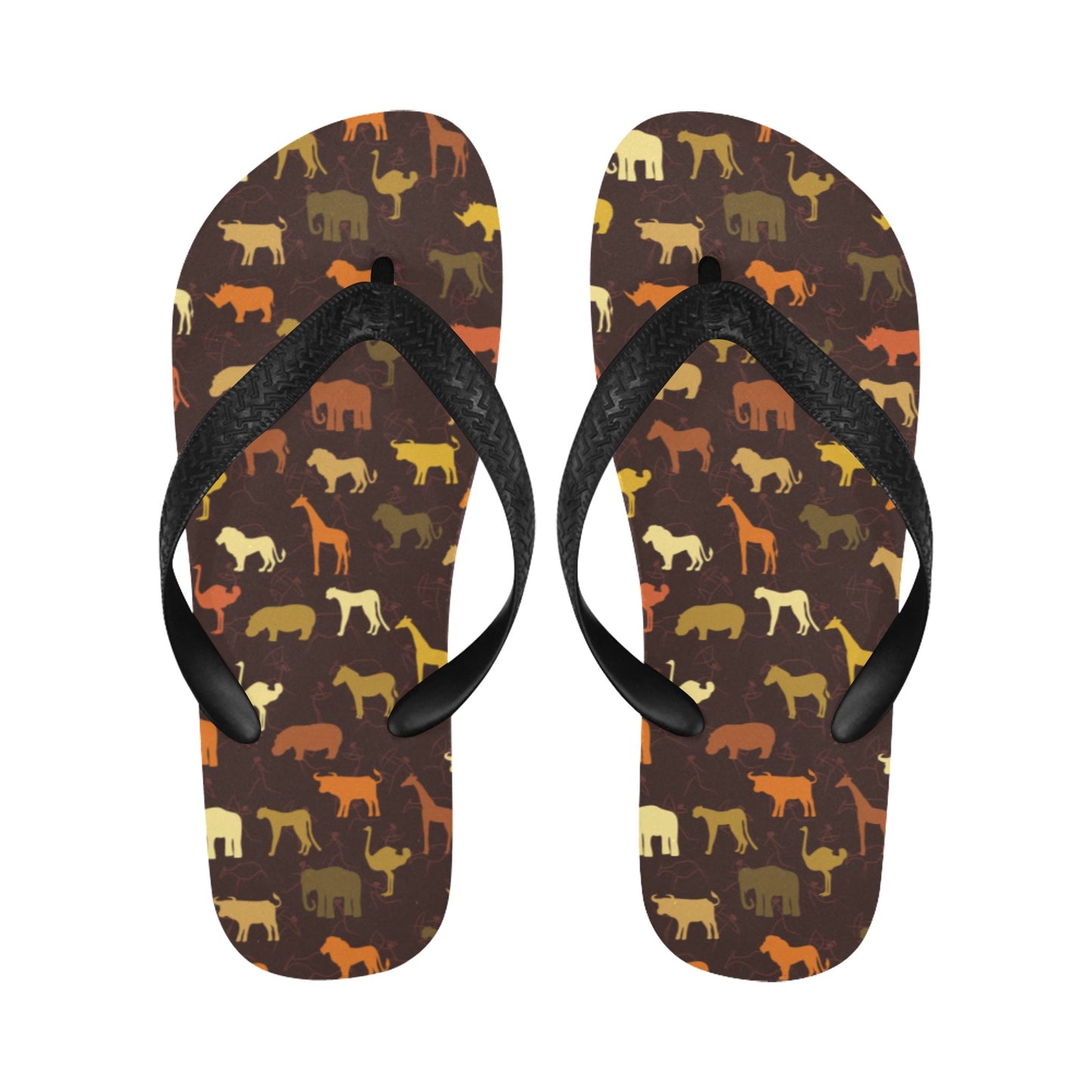 Safari Animal Print Design LKS301 Flip Flops