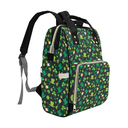 Shamrock Saint Patrick's Day Print Design LKS304 Diaper Bag Backpack