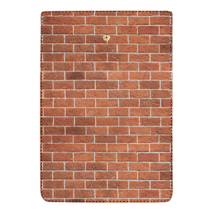 Brick Brown Pattern Print Design 02 Women's Trifold Wallet