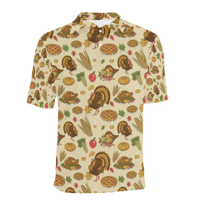 Turkey Pattern Print Design 02 Men Polo Shirt