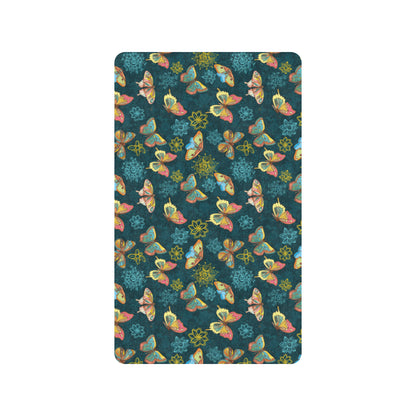 Butterfly Hand Draw Print Pattern Rubber Doormat
