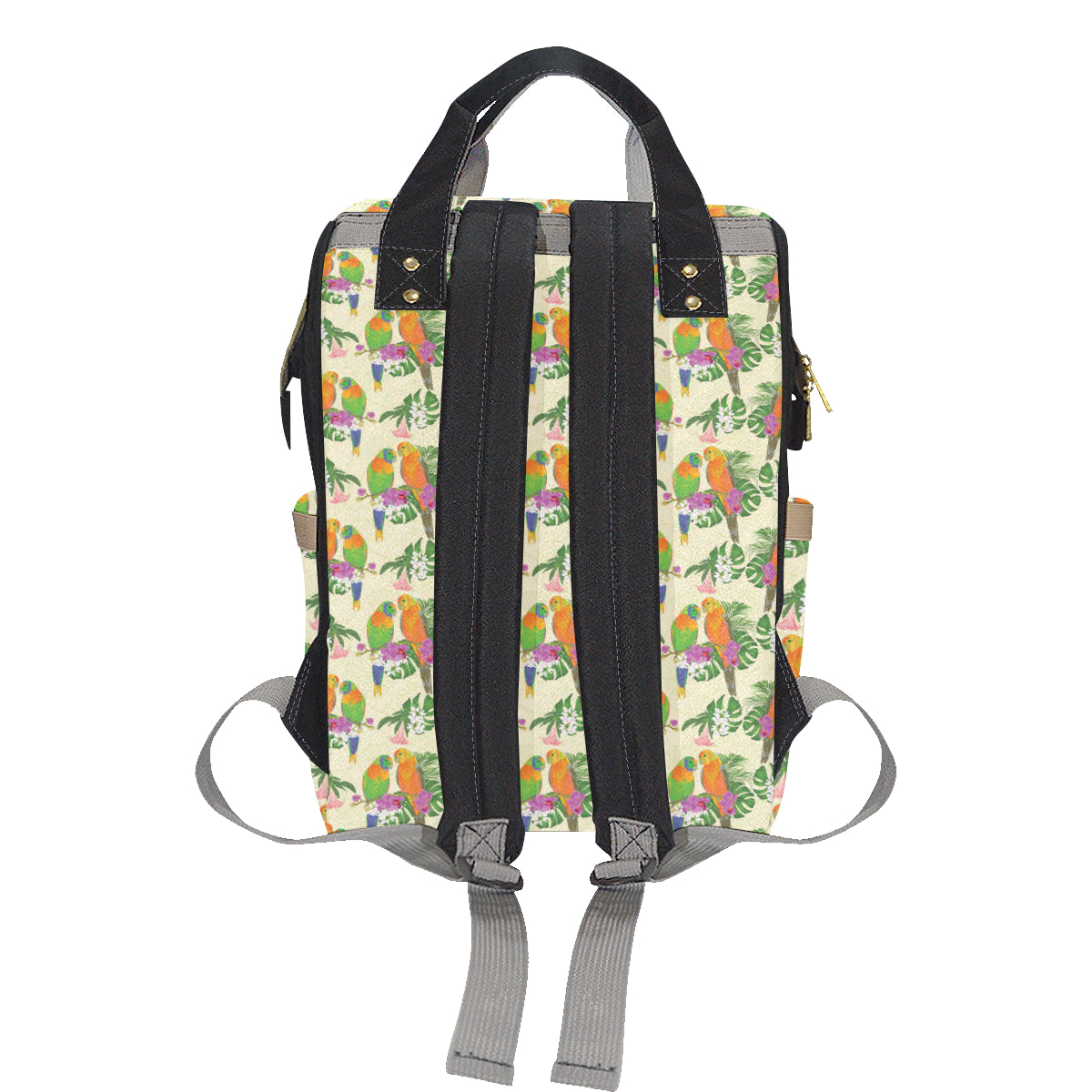 Conures Pattern Print Design 02 Diaper Bag Backpack