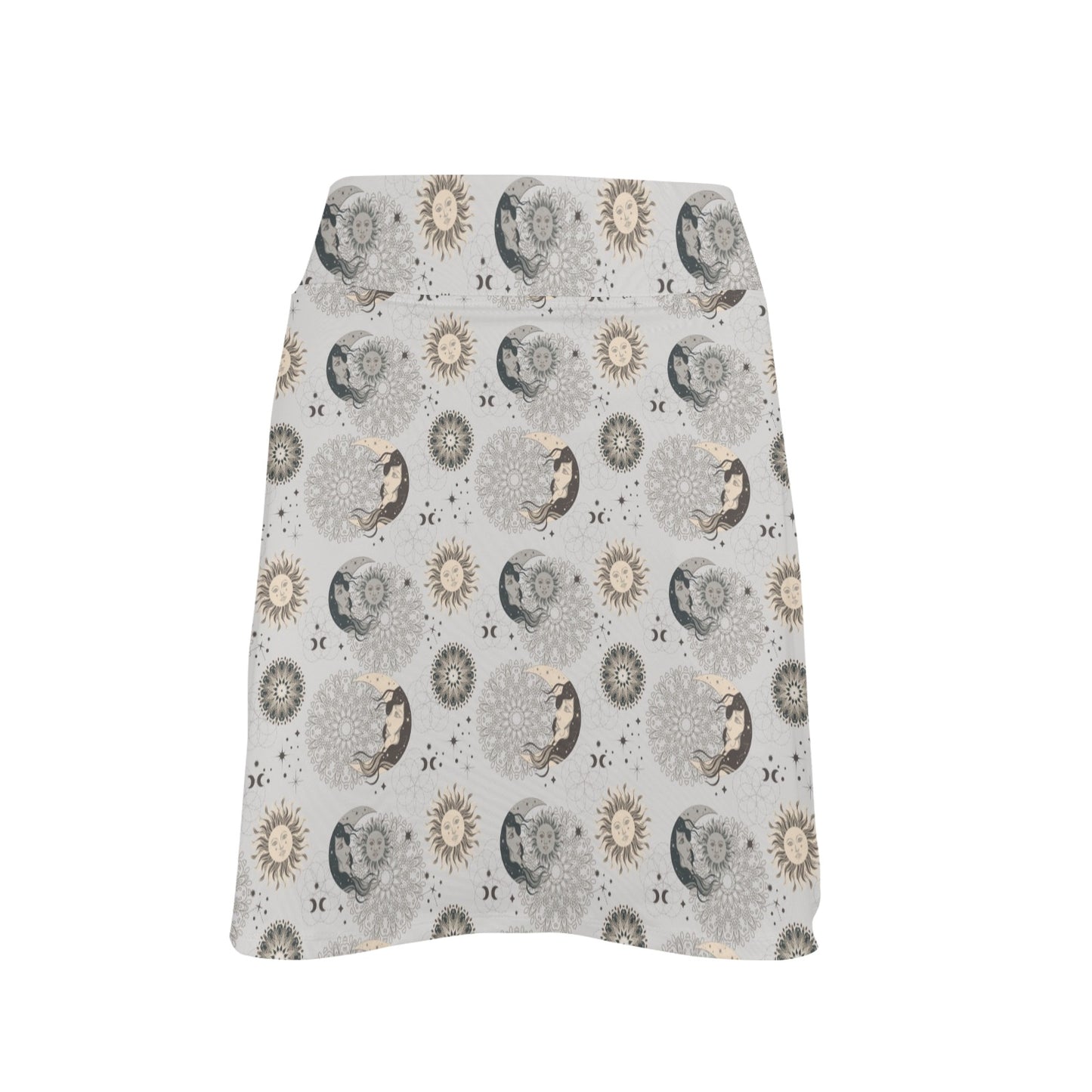 Sun Moon Print Design LKS302 17" Golf & Pickleball Skort with Pockets