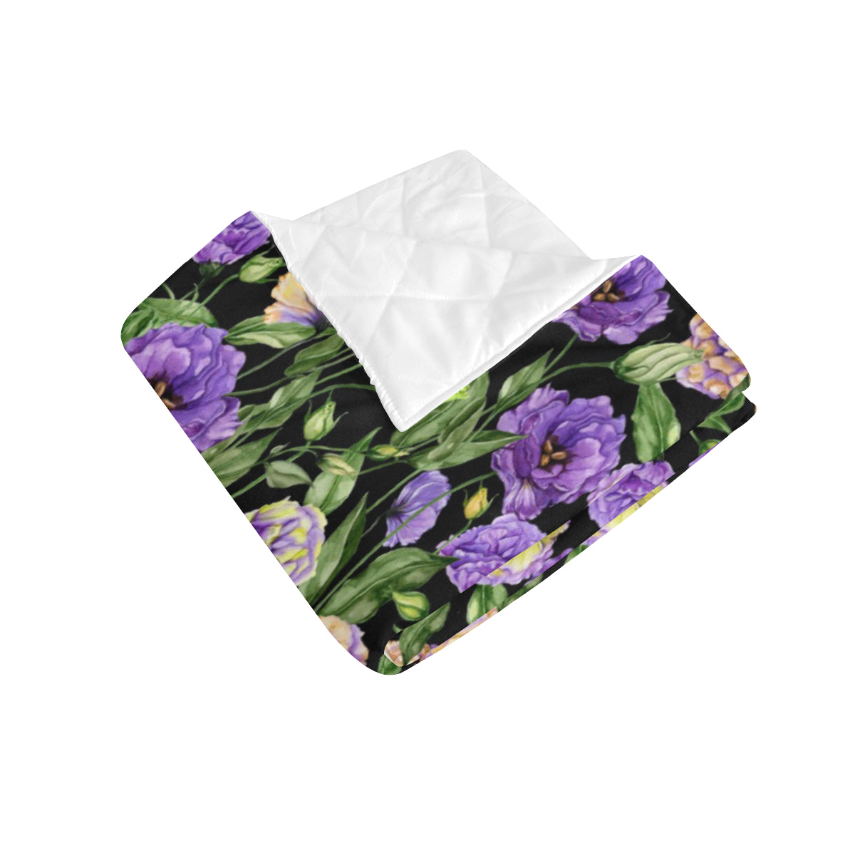 Lisianthus Pattern Print Design LT02 Premium Quilt