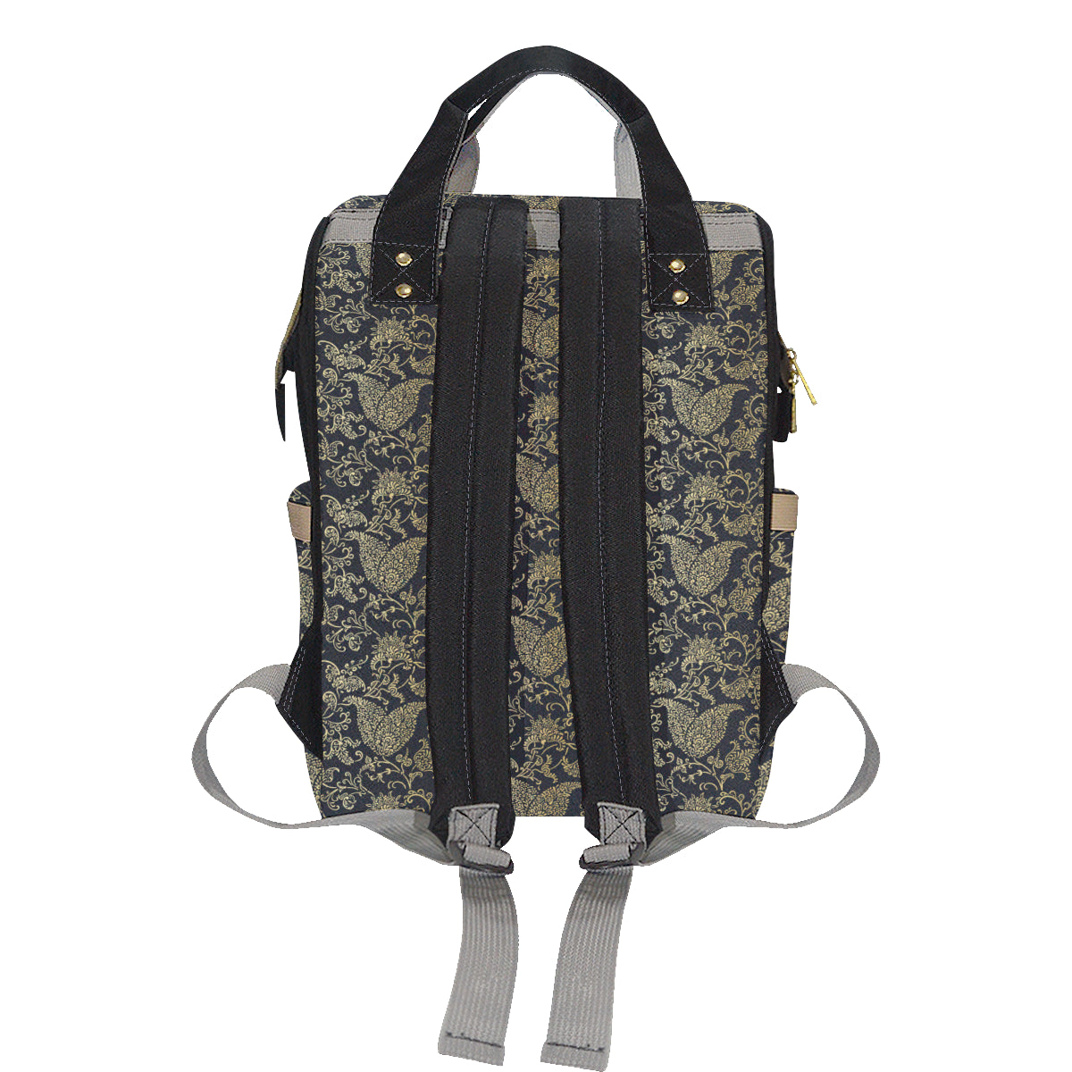 Brocade Pattern Print Design 04 Diaper Bag Backpack