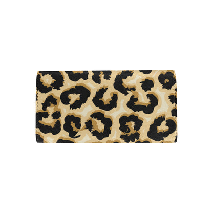 Jaguar Skin Pattern Print Design 02 Women's Trifold Wallet