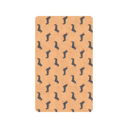 Dachshund Draw Print Pattern Rubber Doormat