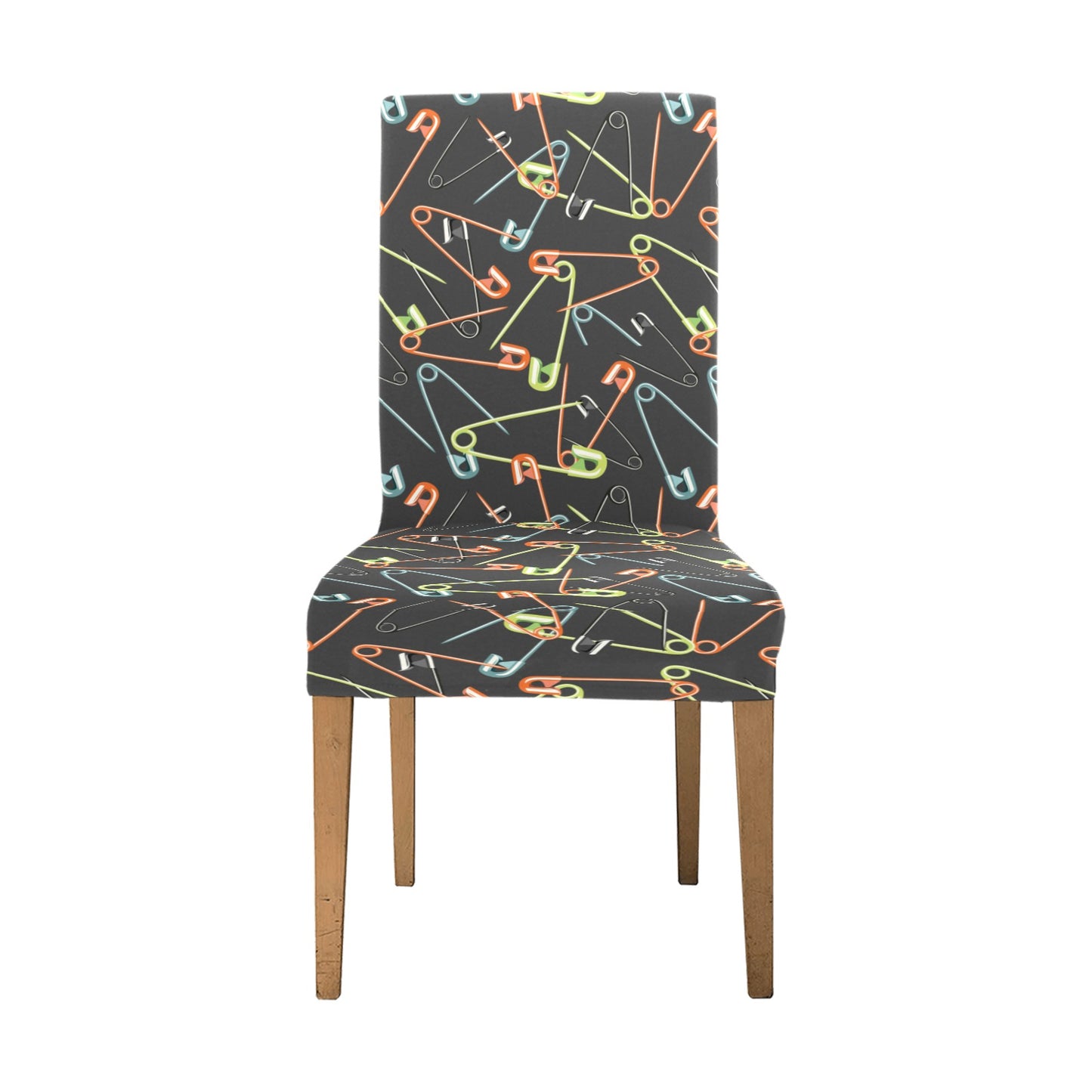 Safety Pin Print Design LKS301 Dining Chair Slipcover