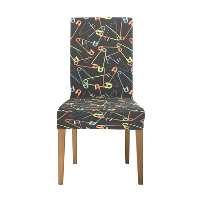 Safety Pin Print Design LKS301 Dining Chair Slipcover