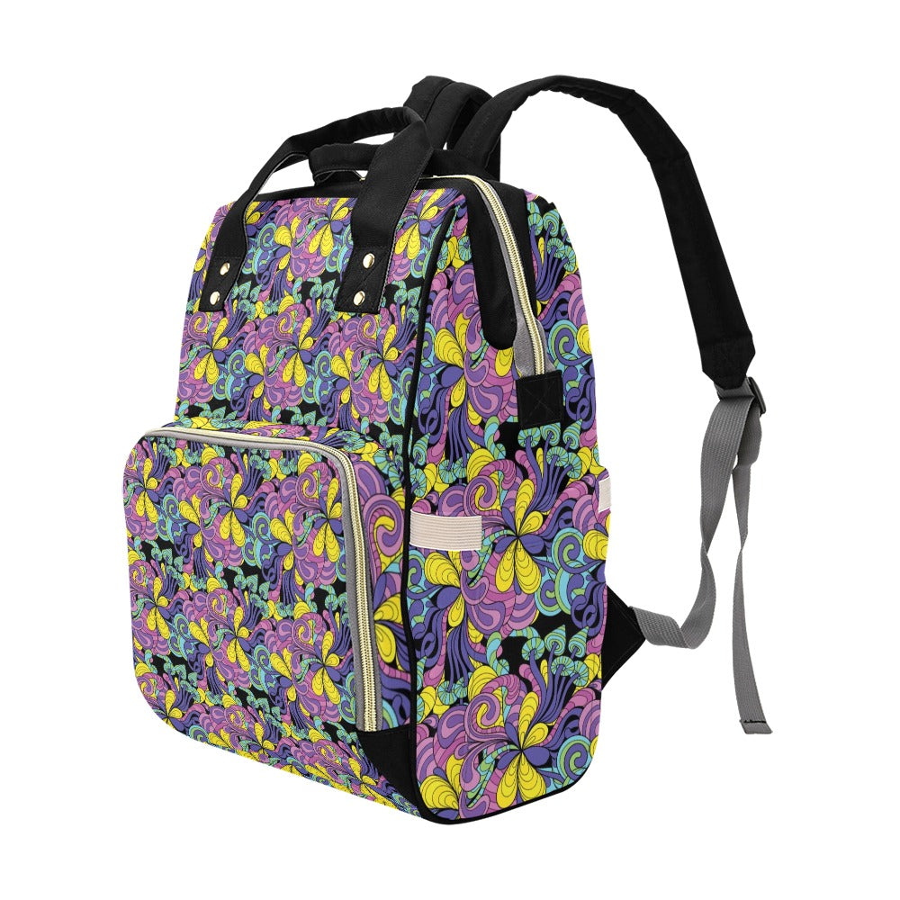 Trippy Print Design LKS305 Diaper Bag Backpack