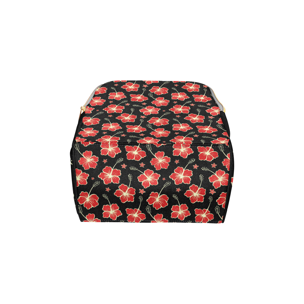 Red Hibiscus Pattern Print Design HB021 Diaper Bag Backpack