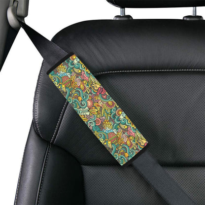 Hippie Print Design LKS302 Car Seat Belt Cover
