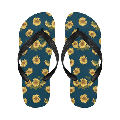Sunflower Print Design LKS305 Flip Flops