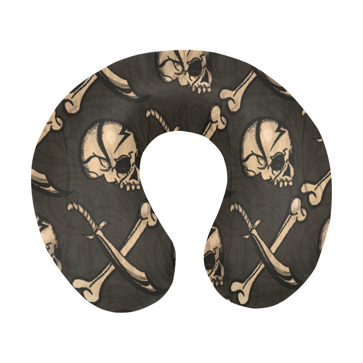 Pirate Pattern Print Design A03 U-Shaped Travel Neck Pillow