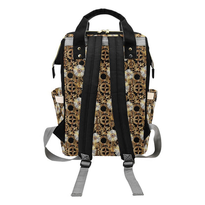 Steampunk Print Design LKS305 Diaper Bag Backpack