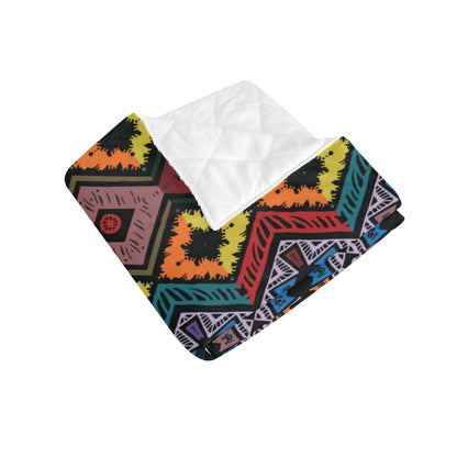African Pattern Print Design 08 Premium Quilt