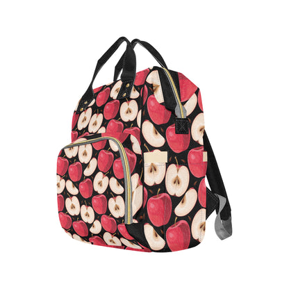 Apple Pattern Print Design AP02 Diaper Bag Backpack
