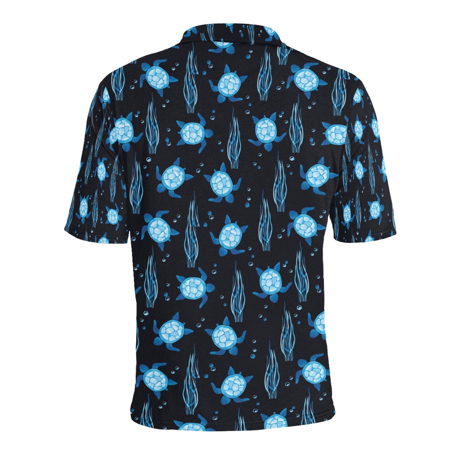 Sea Turtle Print Design LKS3013 Men Polo Shirt