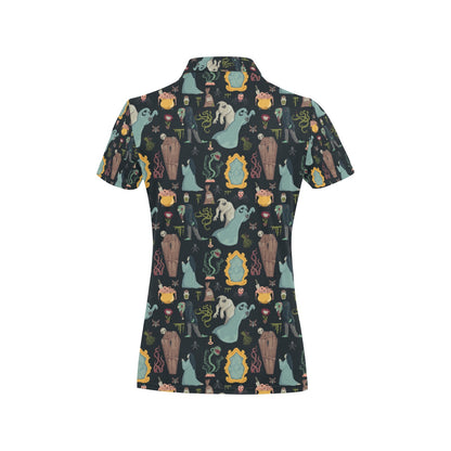 Creepy Print Design LKS303 Women's Polo Shirt