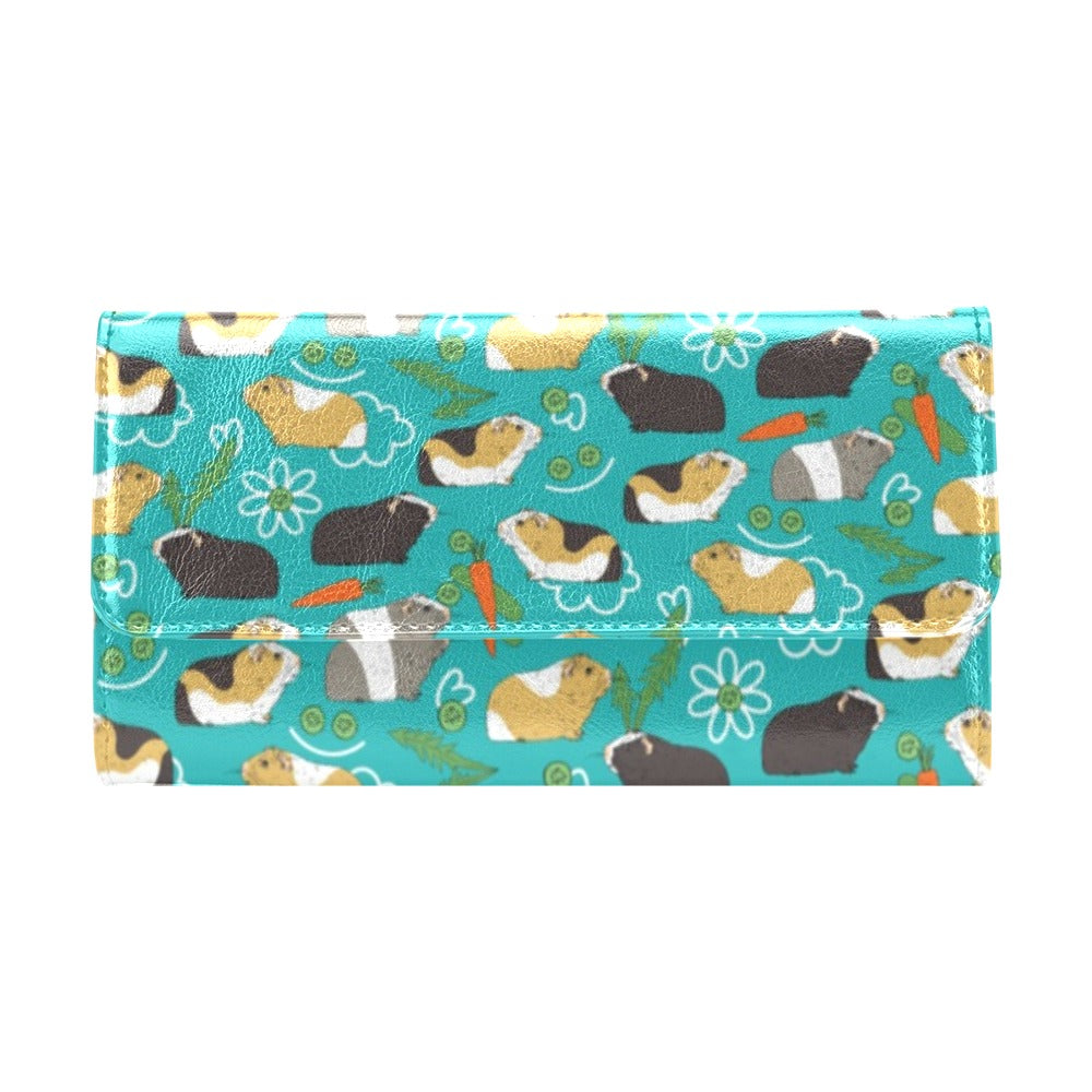 Guinea Pig Print Design LKS402 Women's Trifold Wallet
