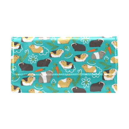 Guinea Pig Print Design LKS402 Women's Trifold Wallet