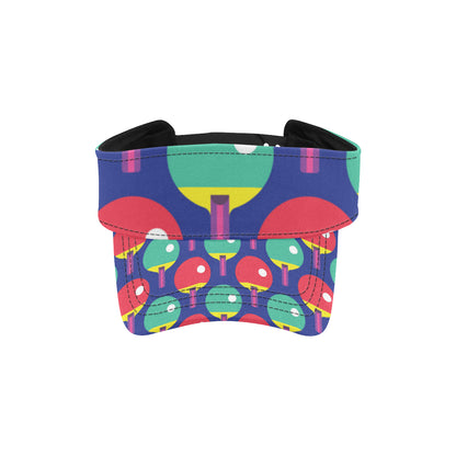 Ping Pong Pattern Print Design A03 Unisex Sun Visor