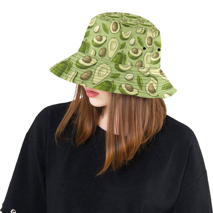 Avocado Pattern Print Design AC03 Unisex Bucket Hat