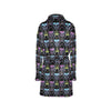 Skull 3D Colorful Print Design LKS309 Women's Fleece Robe